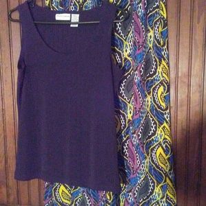 ⛵5/$15 Jaclyn Smith Black Tank Sz Sm